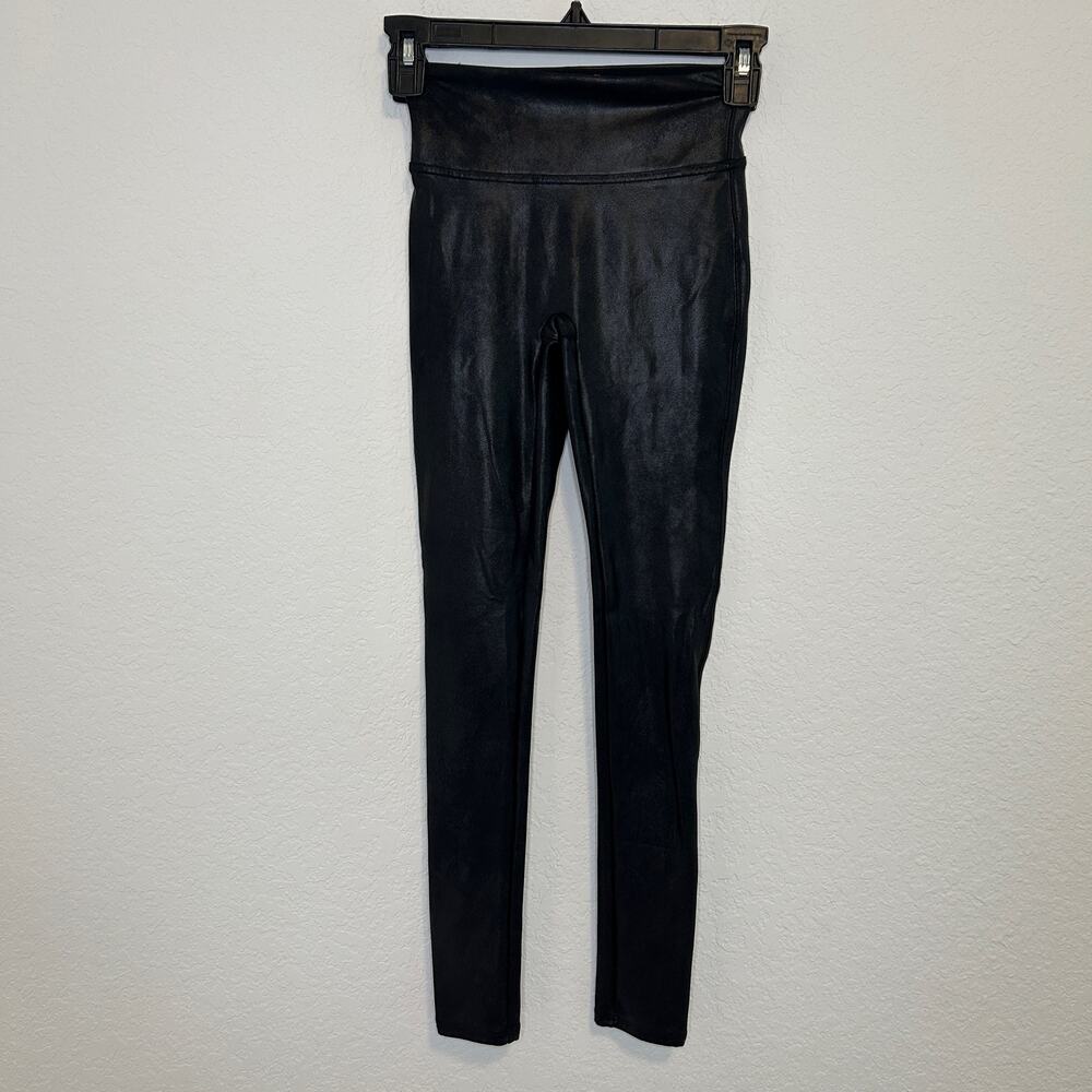 SPANX Faux Leather Leggings Black Size XS